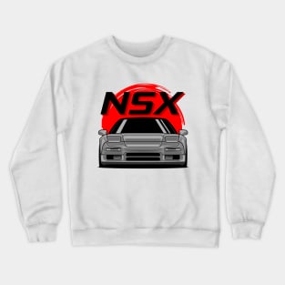 Silver NSX MK1 Front JDM Crewneck Sweatshirt